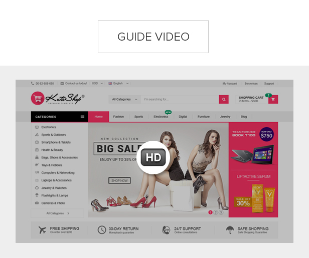 KuteShop - سمة WooCommerce للموضة والإلكترونيات والسوق (تدعم RTL) - 16