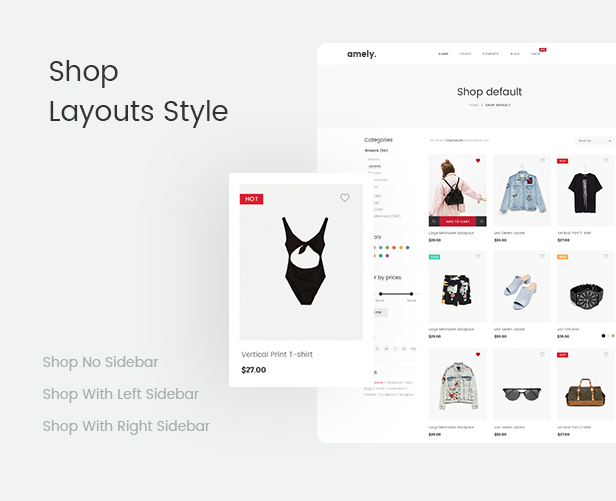 Fashion WooCommerce WordPress Theme - أنماط تخطيطات المتاجر